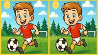 Test de perspicacitate | Identificați toate cele 3 diferențe dintre acești doi fotbaliști!