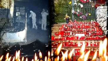 Zeci de candele și flori în fața spitalului din Piatra Neamț! Rudele îndurerate au adus un ultim omagiu celor care s-au stins din viață în incendiu