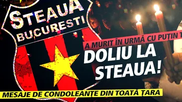 DOLIU LA STEAUA! A murit în urmă cu puţin timp. Mesaje de condoleanţe din toată ţara