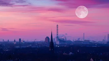 Ce este Superluna Roz, fenomenul care va fi vizibil chiar la noapte! Ce se întâmplă, de fapt, cu Luna