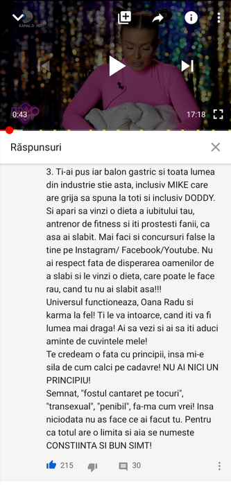 Atac fără precedent la Oana Radu: ”Mi-e silă de cum calci pe cadavre! Semnat, Keky, fostul cântăreț pe tocuri, transsexual, penibil, cum vrei tu!”