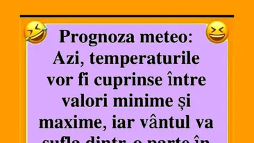 BANCUL ZILEI | Prognoza meteo