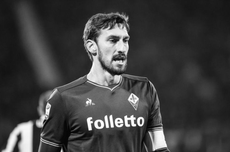 Davide Astori of Fiorentina during the Serie A match between Fiorentina and Juventus at Stadio Artemio Franchi, Florence, Italy on 9 February 2018.  (Photo by Giuseppe Maffia/NurPhoto via Getty Images)