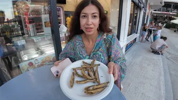 Câți bani a plătit această turistă pentru o porție cu doar 12 hamsii, în Eforie Nord: Se pare că asta-i mâncare de lux