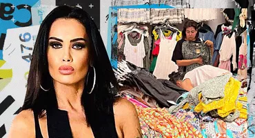 Oana Roman își cumpără rochii de la tarabă!