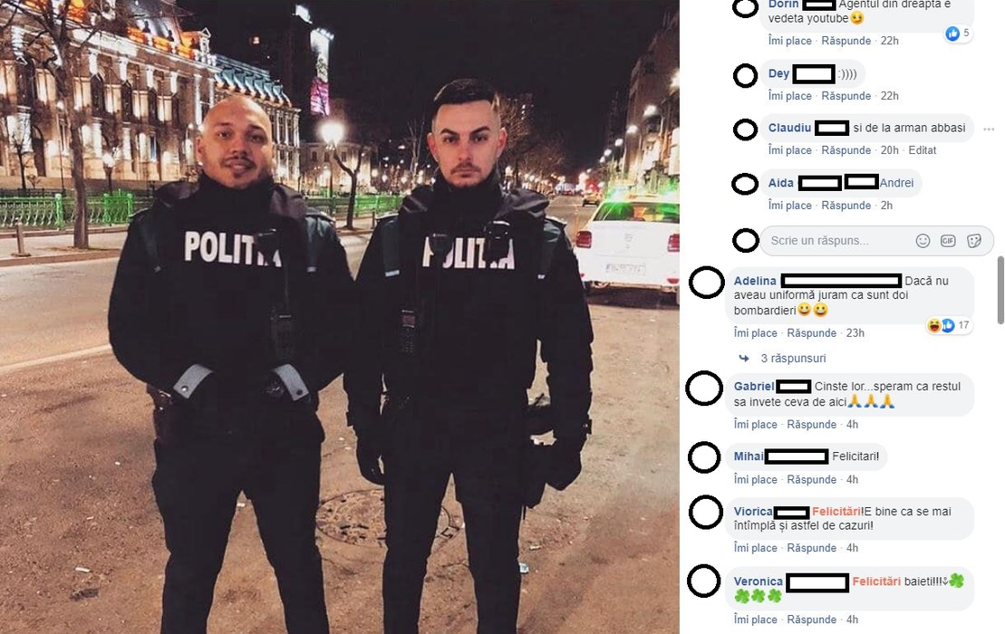 Andrei și Alexandru, doi polițiști din București deveniți eroi! Au salvat de la moarte un bărbat: “Hai Andrei, hai! Când obosești te schimb eu!”
