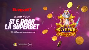 (P) Gates of Olympus Super Scatter – e nou-nouț, super așteptat și exclusiv la Superbet!