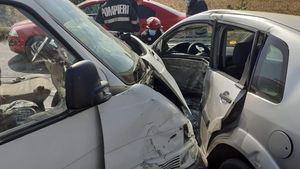 Accident în Urziceni. Patru persoane au fost rănite