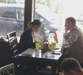 Andreea Marin și Ionuț Brâncoveanu iau prânzul