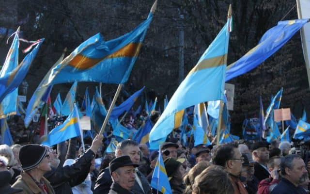 Susținători ai autonomiei Ținutului Secuiesc