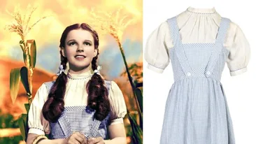 Rochia lui Judy Garland din filmul Vrăjitorul din Oz s-a vândut pentru o sumă-record! Ai purta-o?