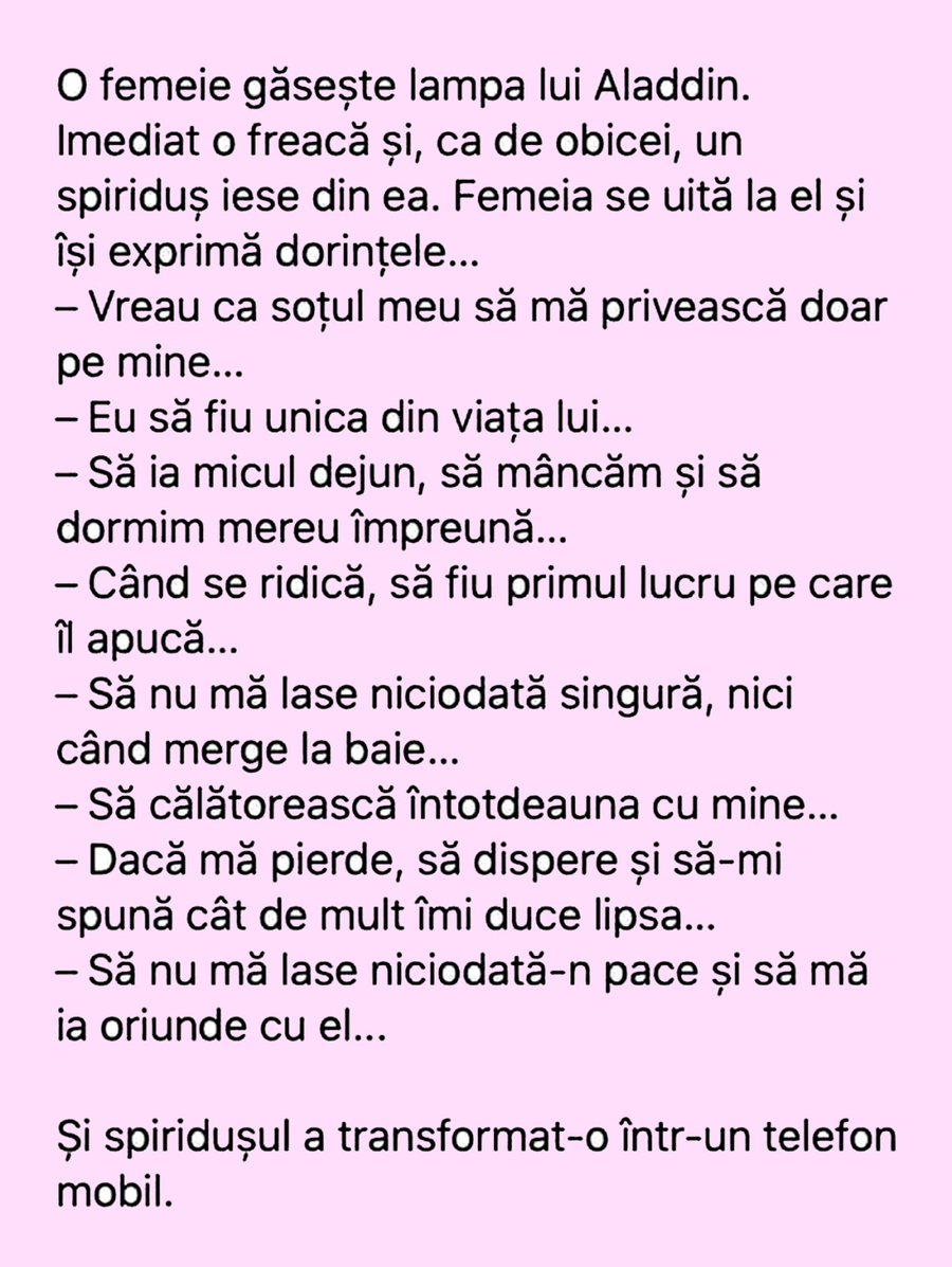 BANC | Femeia și lampa lui Aladdin