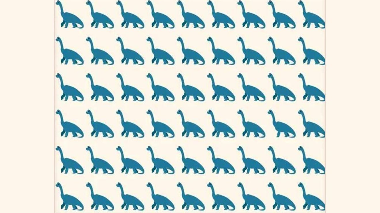 TEST IQ | Identificați singurul dinozaur diferit de toți ceilalți!