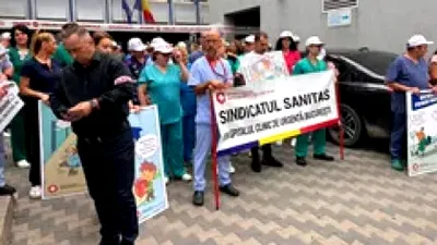 A început greva generală în sănătate. Angajații din peste 400 de spitale din țară participă la protest