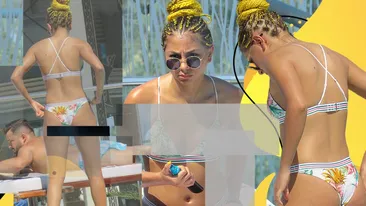 Una dintre vedetele new entry în România a apărut la piscină cu ”bodyguarzii”!