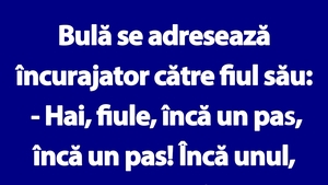 BANC | Bulă se adresează încurajator către fiul său