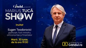 Marius Tucă Show începe marți, 30 iunie, de la ora 19.00, live pe Gândul. Invitat: Eugen Teodorovici