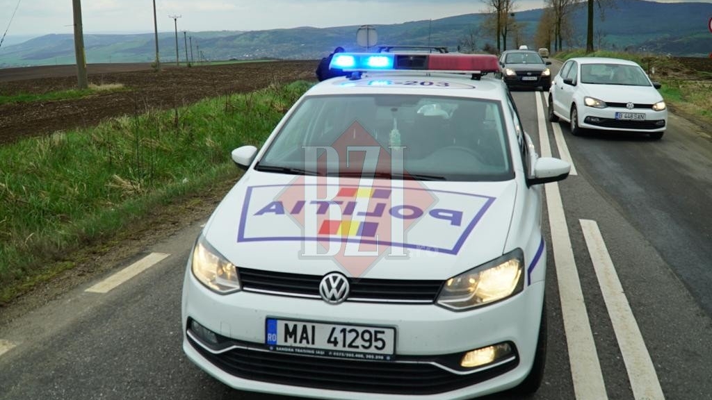 Accident deosebit de grav, în Bistrița: 5 răniți, între care un copil, după ce mașina în care erau a luat foc!