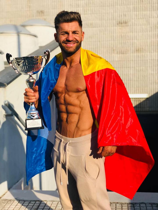 Un jandarm din Bistrița a luat locul I la Mister Universe Italia 2018! Reacția instituției după ce a aflat