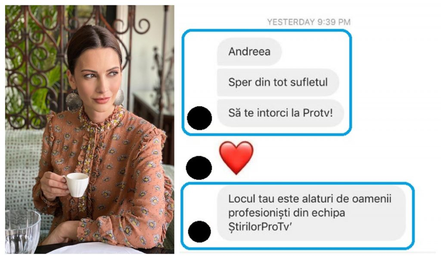 Unii dintre fani i-au mărturisit Andreei Berecleanu că își doresc ca ea să se întoarcă la Pro TV © Facebook