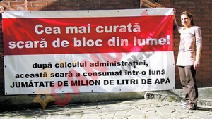 Maria Ionescu spune ca atat ei, cat si vecinilor le-a venit intretinerea pe o luna cat pentru zece blocuri: "Parca am consuma o cisterna de apa pe zi!"