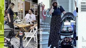 Smiley și Gina Pistol, prima apariție alături de micuța Josephine. Cum i-am surprins pe cei doi, pe Calea Victoriei