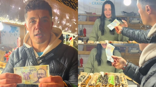 Nu e o glumă! Ce a cumpărat Lucian cu 100 de lei de la Târgul de Crăciun din Craiova