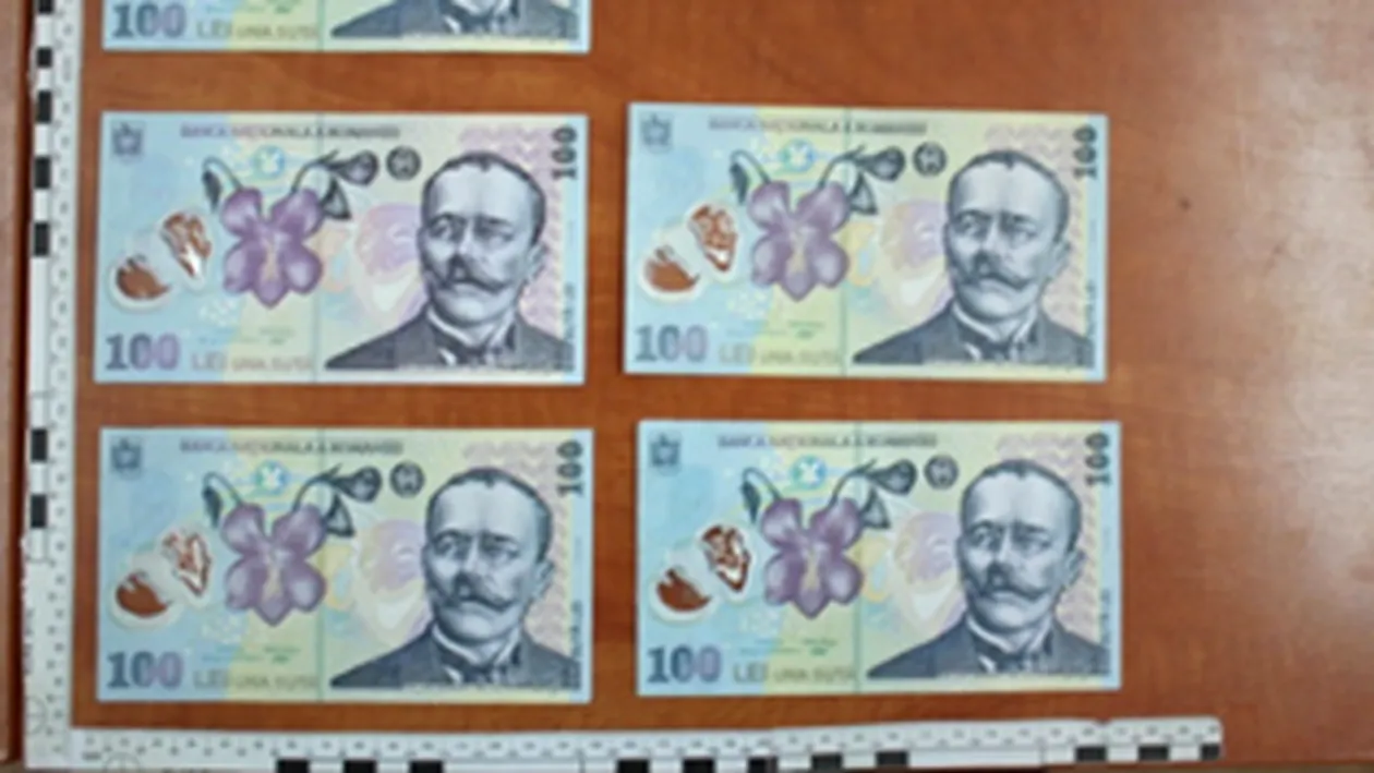 O grupare bihoreana a plasat bancnote false de 100 lei si a inselat 25 de firme si persoane cu peste 23.000 lei