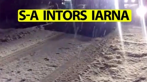 S-a întors iarna în România! Unde ninge chiar în aceste momente