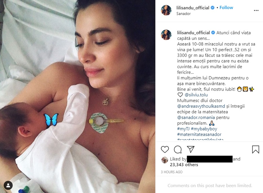 Lili Sandu, prima fotografie alături de Thomas Jay