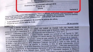 Edu.ro: Subiecte și barem la istorie, la BAC 2019