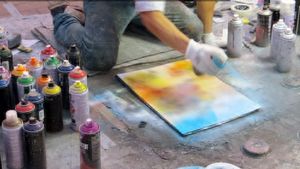 O zi din viața unui artist stradal