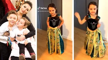 Eva Măruță, prințesa TikTok-ului în România! Filmarea cu dansul fiicei Andrei a devenit virală