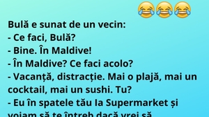 BANC |  "Ce faci, Bulă? Bine. În Maldive! Vacanță, distracție..."