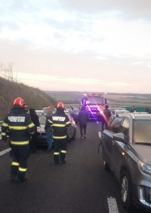 Accident cu 10 mașini în Olt: s-a activat Planul Roșu de Intervenție! Sunt implicate 27 de persoane