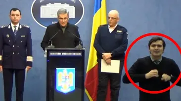 Ministerul de Interne a făcut anunțul! Cine este, de fapt, Bogdan, interpretul în limbaj mimico-gestual al conferințelor de la MI