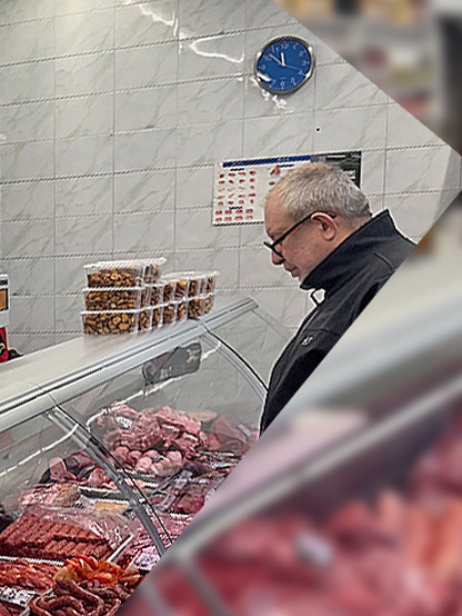 Florin Busuioc a mers la carmangerie să-și facă poftele