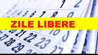 Zile libere în 2019. Urmează o minivacanță de patru zile în ianuarie