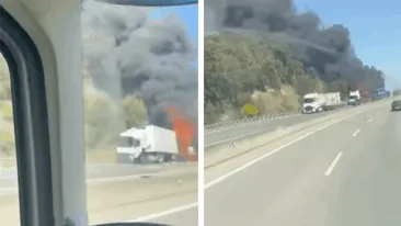 Ionuț și Mădălina, doi soți din Dâmbovița, au murit într-un accident rutier cumplit. TIR-ul în care se aflau a luat foc