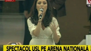 Andra a intonat Imnul National la mitingul USL in fata a 60 de mii de oameni!