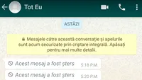 Ați primit un mesaj pe WhatsApp și persoana respectivă l-a șters? Cum puteți afla ce scria