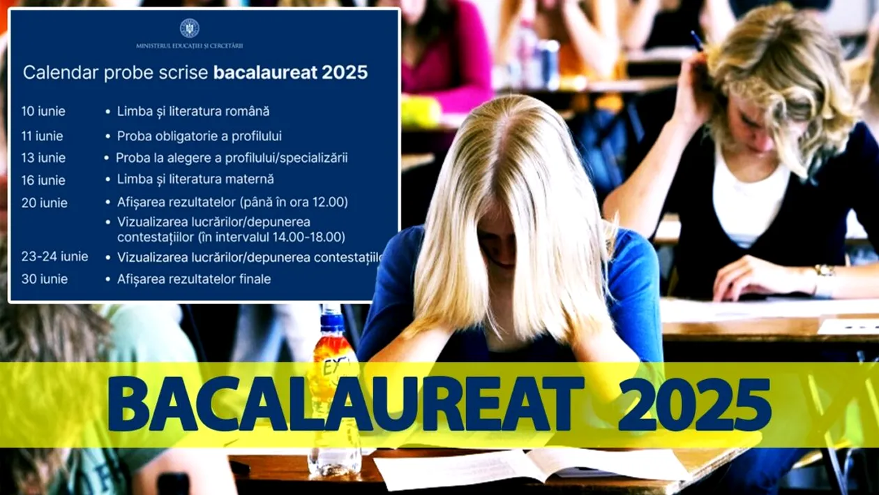 BACALAUREAT 2025 | Subiectele, baremele și primele rezultate. Anul acesta, poți afla primul AICI ce notă ai luat la Bac