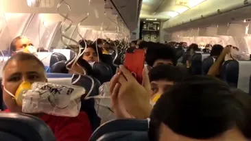 Panică într-un avion! Pasagerii au început să sângereze pe nas și prin urechi. VIDEO