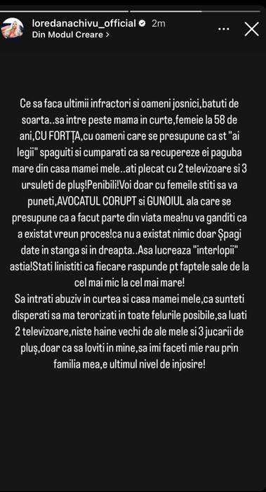 Fostul iubit al Loredanei Chivu vrea să-și recupereze cadourile cu Poliția! A plecat din casă cu televizoare și trei ursuleți de pluș