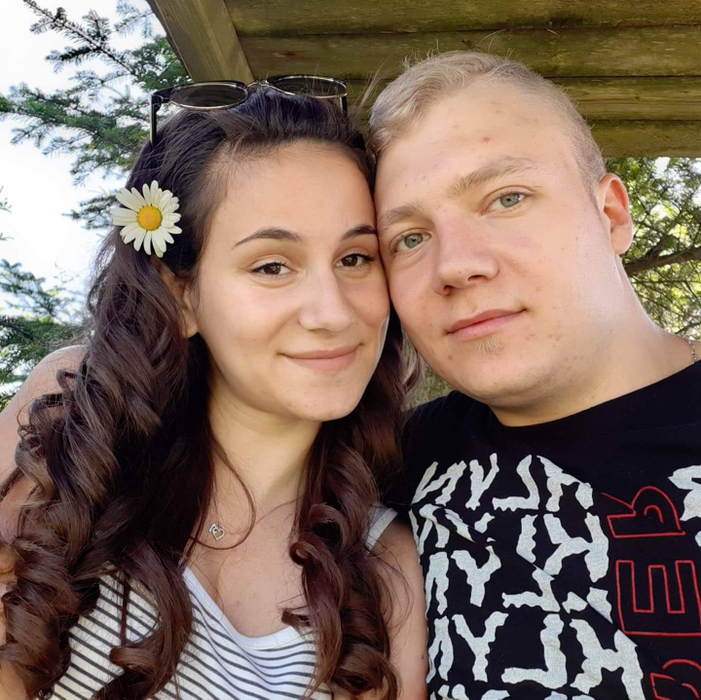 Alexandra Sauciuc și iubitul său, Silviu Miroș. Foto: Facebook