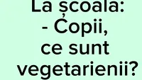 BANC | Bulă și vegetarienii