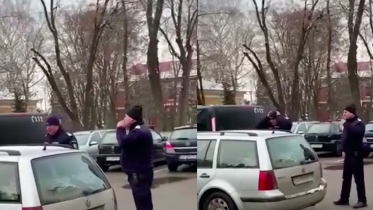 A fost lovit de un jandarm! Motivul: l-a întrebat de ce nu poartă mască de protecție. „De ce vă puneți masca acum”