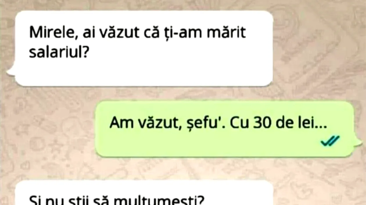 BANC | Mirel și mărirea de salariu de 30 de lei