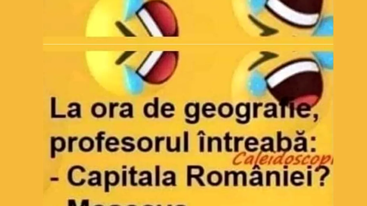 BANC | La ora de geografie: Care e capitala României? Ce a răspuns Bulă