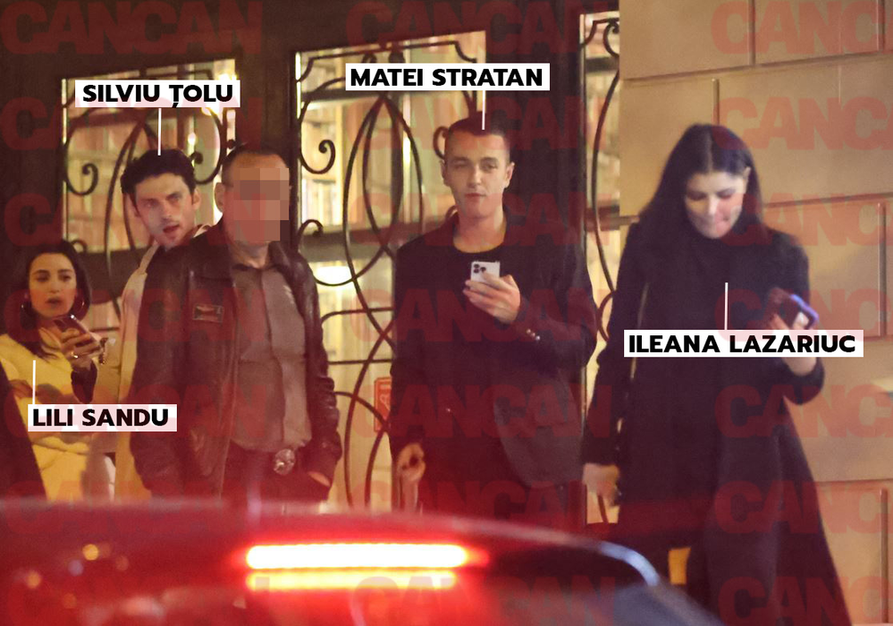 Matei și Ileana s-au distrat în local alături de mai mulți prieteni (SURSA FOTO: CANCAN.RO)